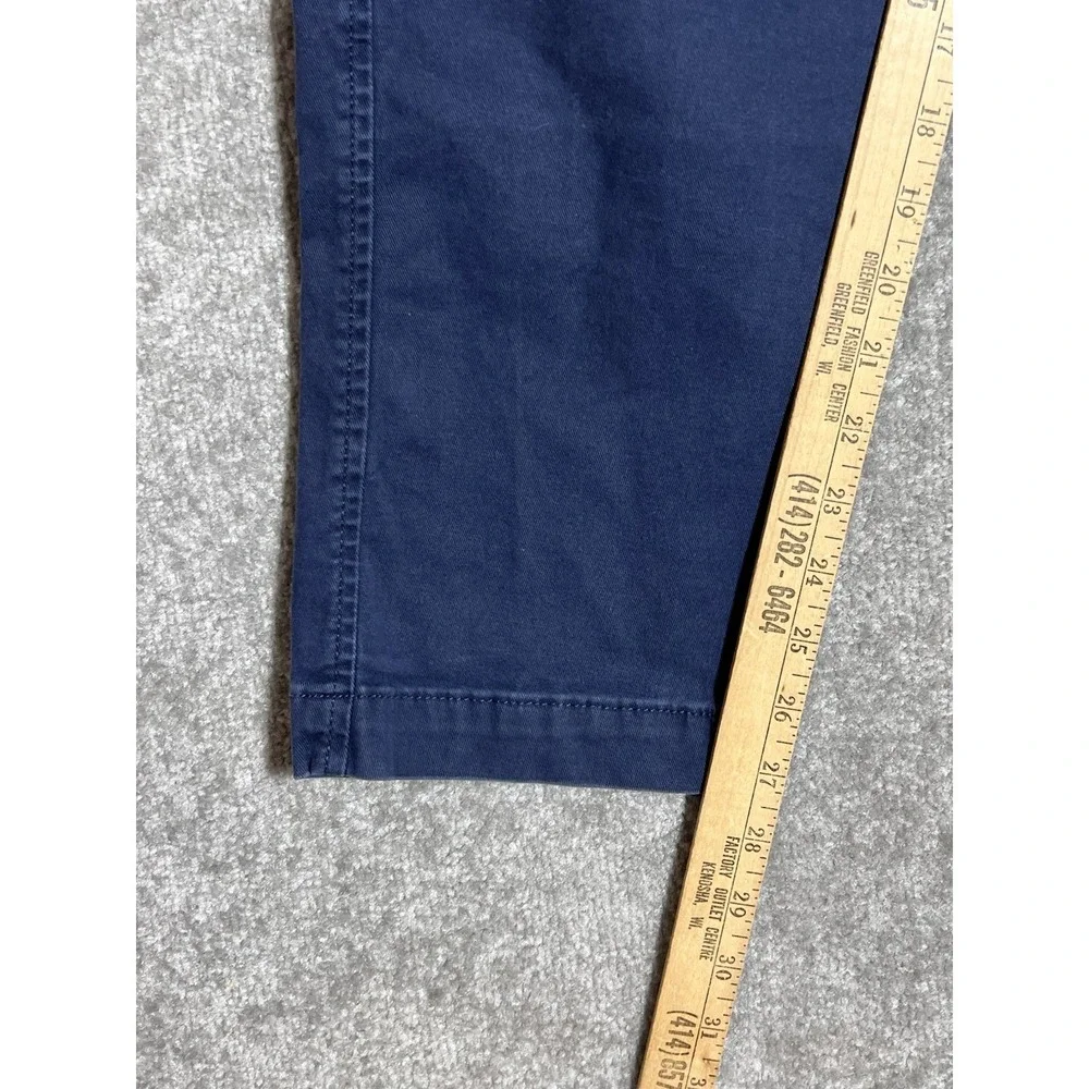 Levis XX Chino Pants Standard Taper Mens Size 34x29 Navy Blue Stretch 5 Pocket